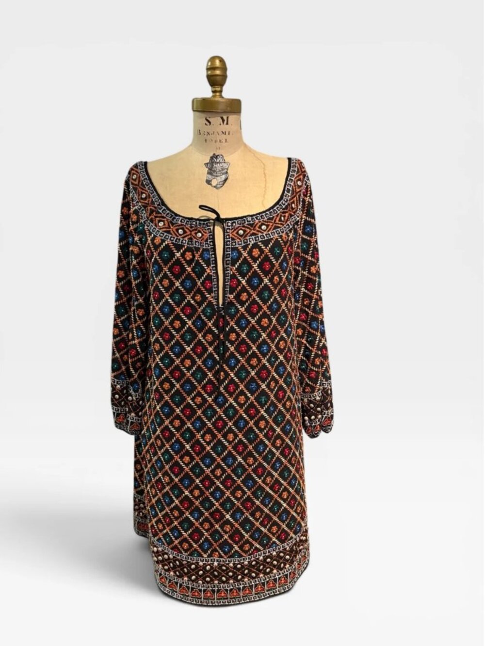 Alice + Olivia Brown + Black Dress, Medium